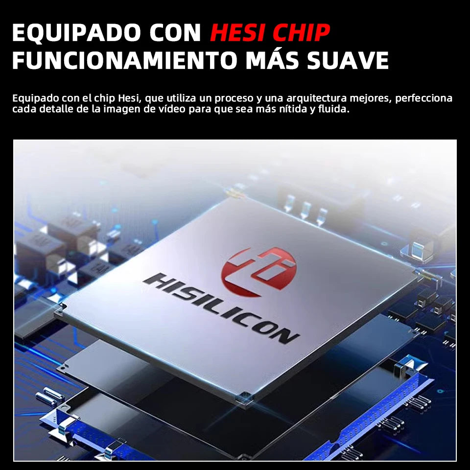 Dashcam Acceo 4K + 1080P con Wi-Fi, GPS y Visión Nocturna